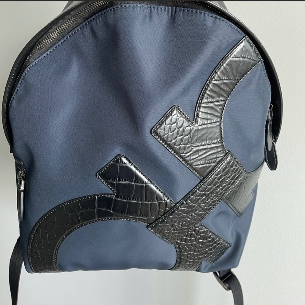 Salvatore Ferragamo Backpack Crocodile Gancini Bit